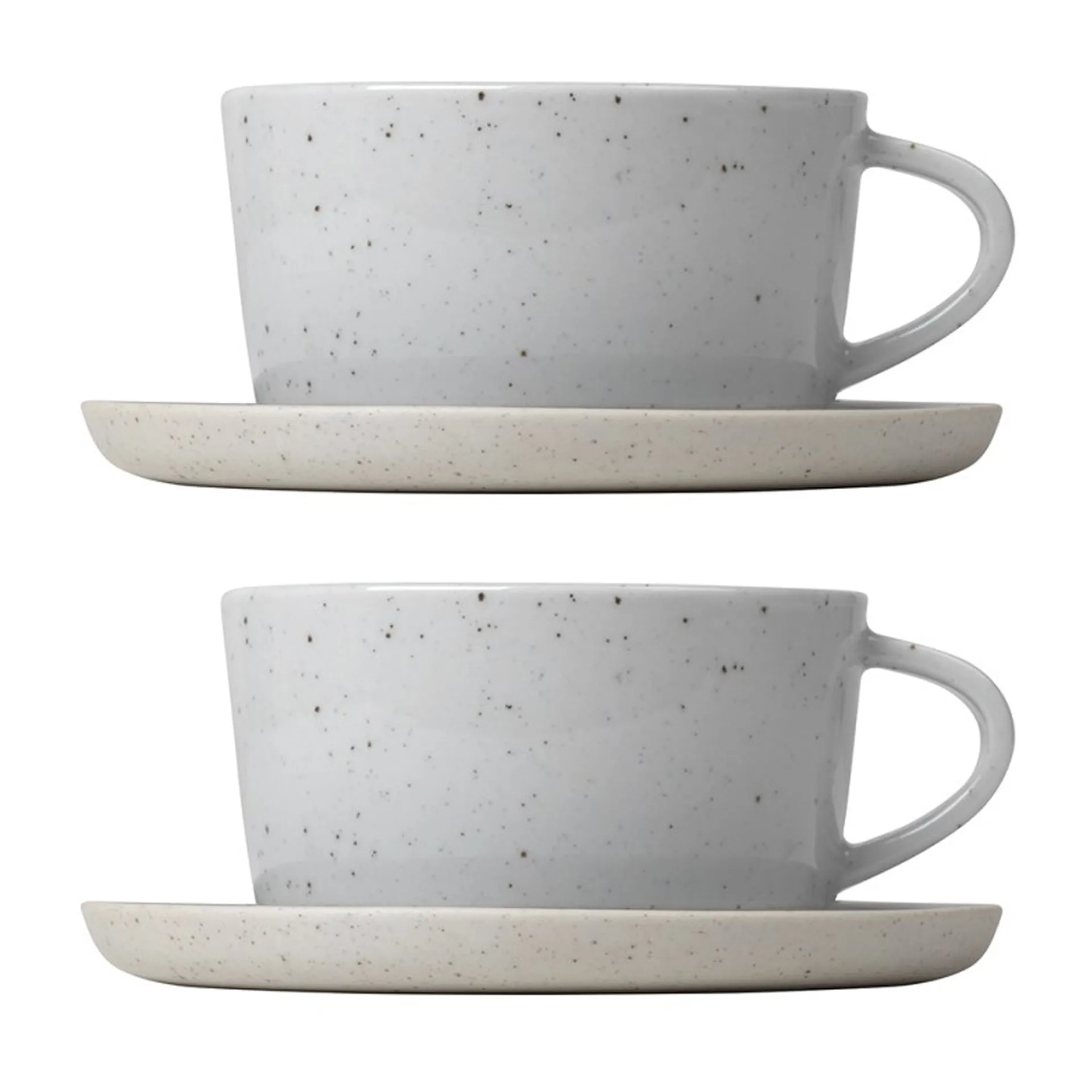 Tasse à thé avec soucoupe Sablo 25 cl lot de 2, Cloud blomus