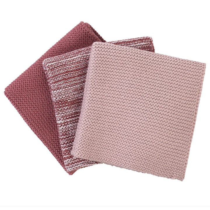 Torchon Wipe lot de 3 - Rose - Blomus