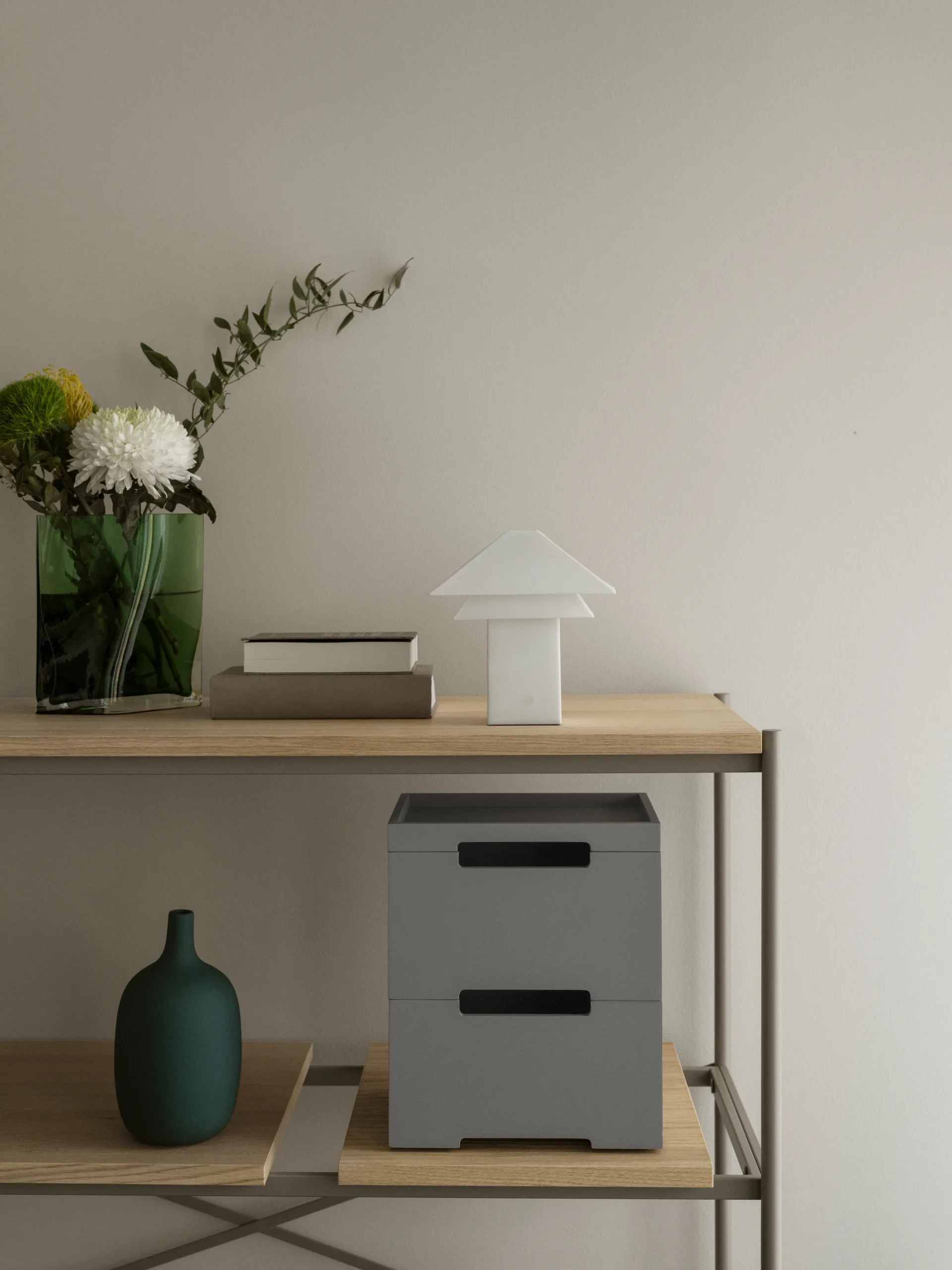 Vase Duasis, Agave Green, 21 cm blomus