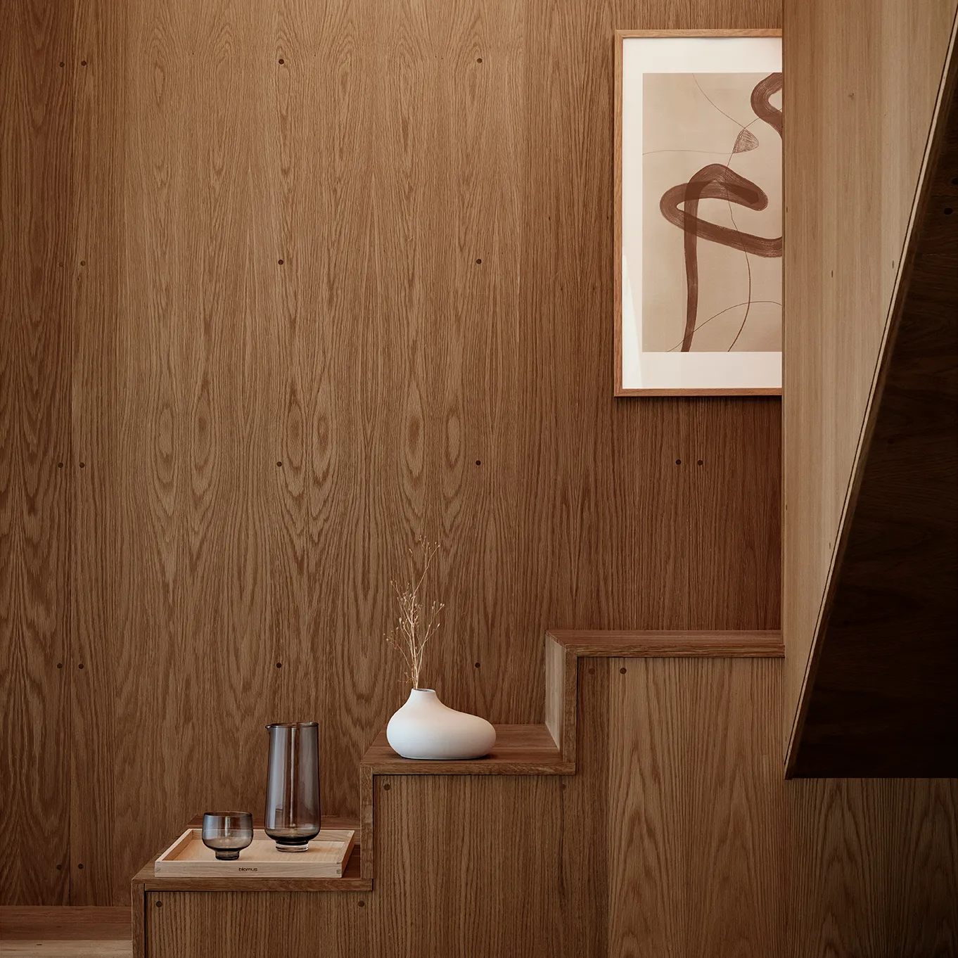 Vase Nona Lot de 3, Pewter-micro chip-bark blomus