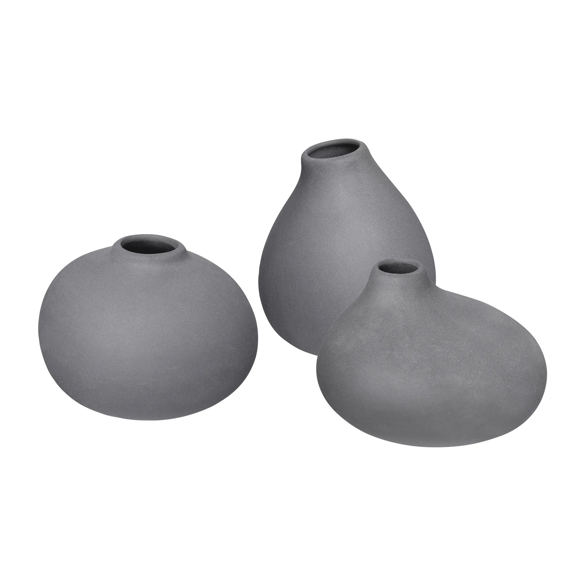 Vase Nona Lot de 3, Pewter blomus