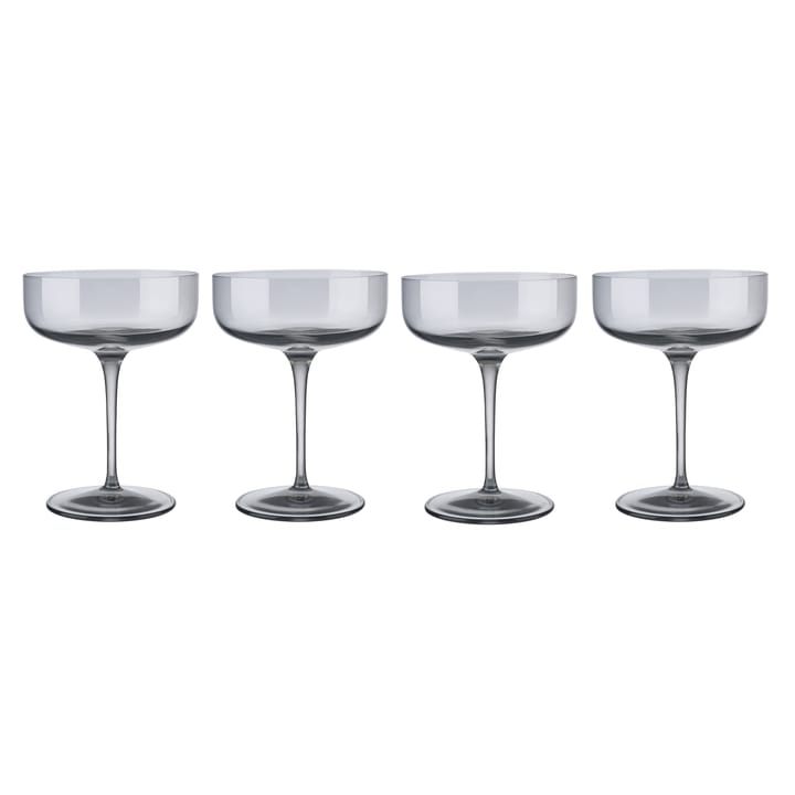 Verre à champagne Fuum 30cl Lot de 4 - Smoke - Blomus