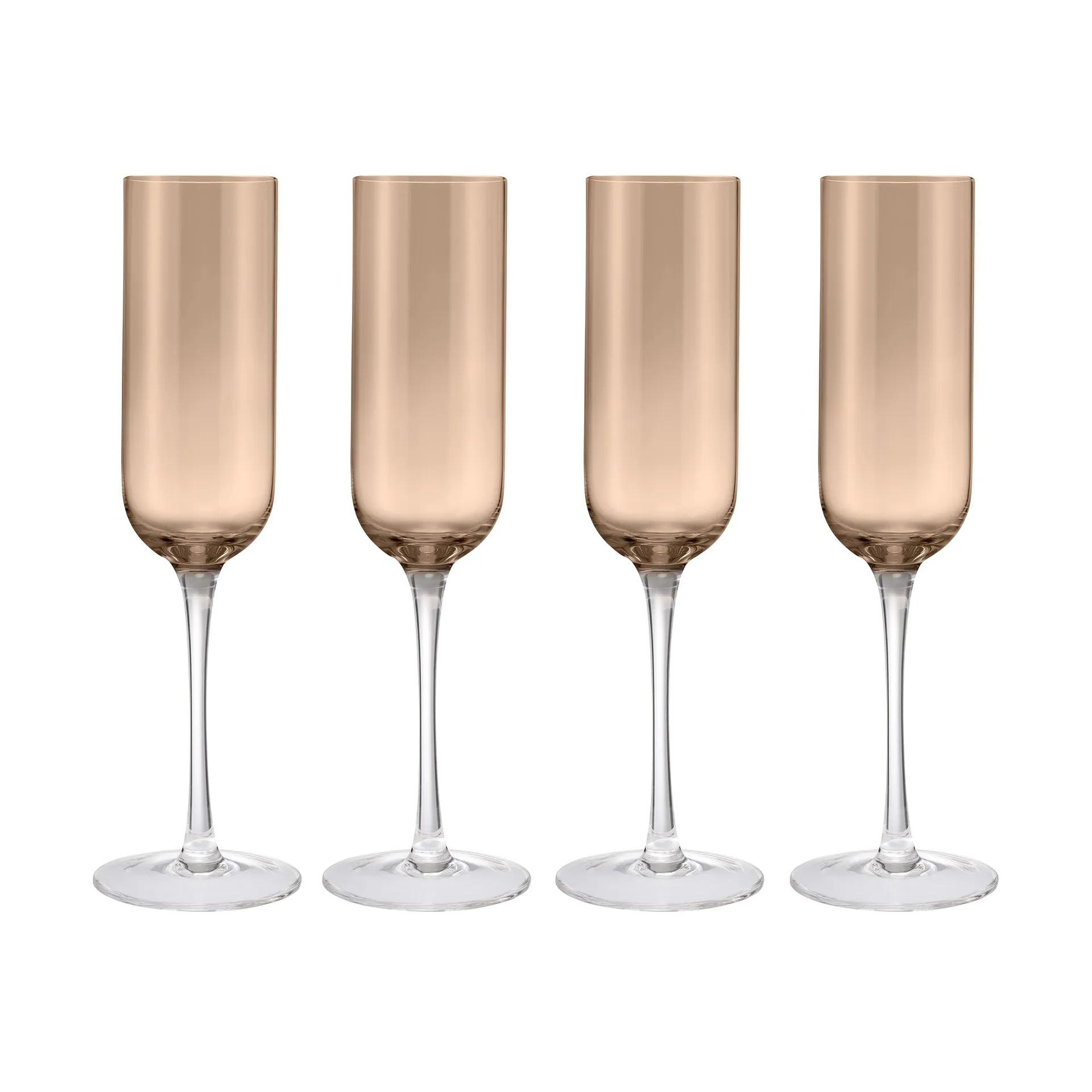 Verre à champagne Fuumi 22 cl lot de 4, Coffee - clair blomus