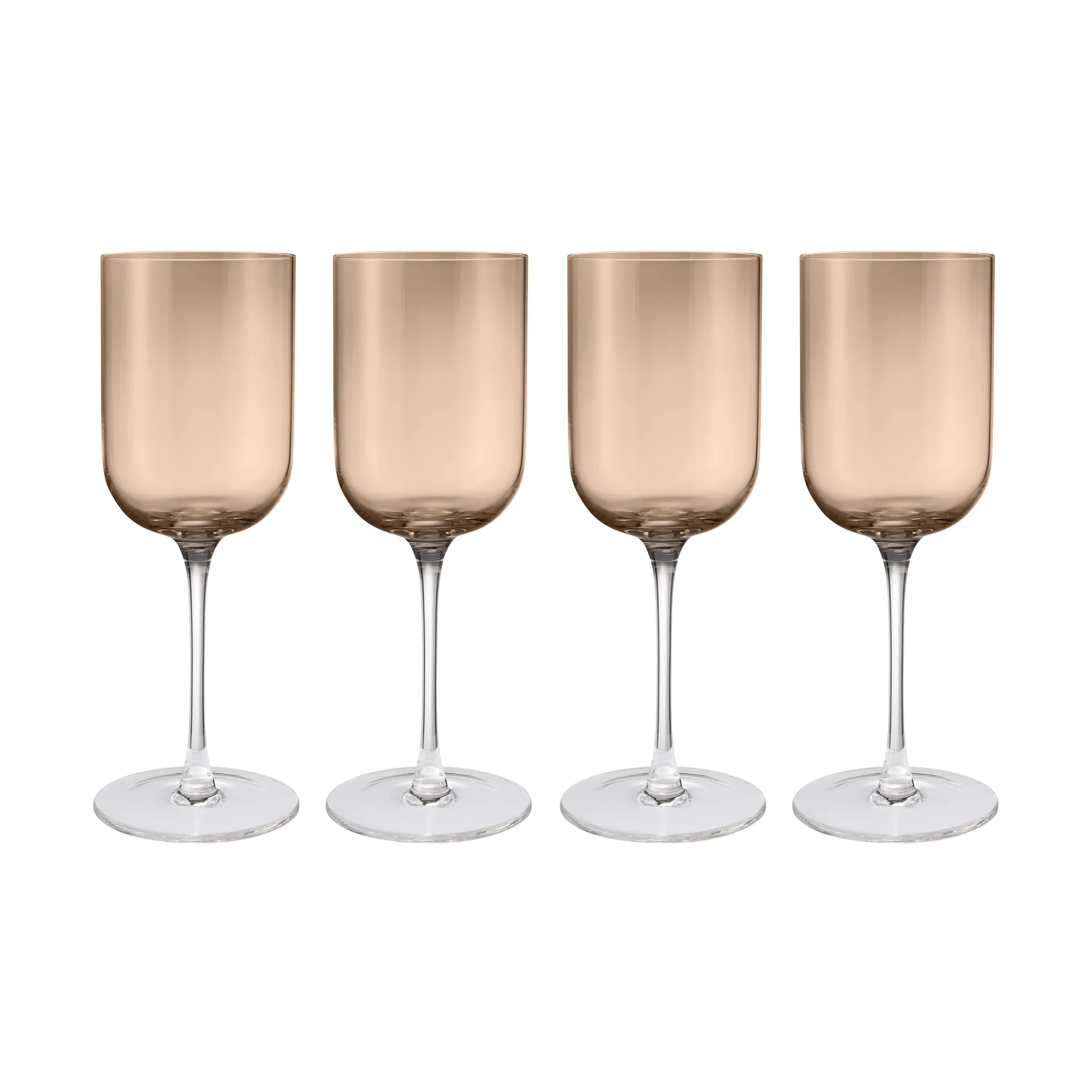 Verres à vin rouge Fuumi 40 cl, lot de 4, Coffee - clair blomus