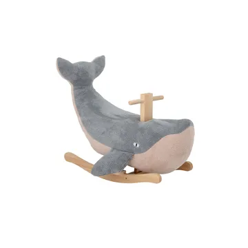 Animal à bascule avec poignée Moby - Bleu - Bloomingville