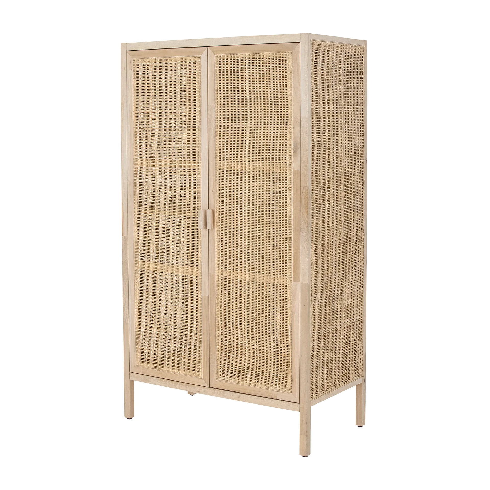 Armoire Marikka 85x40x150 cm, Teck blanc Bloomingville