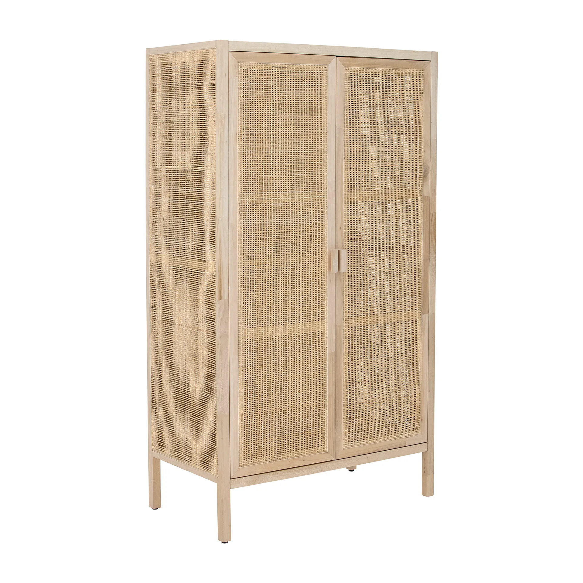 Armoire Marikka 85x40x150 cm, Teck blanc Bloomingville