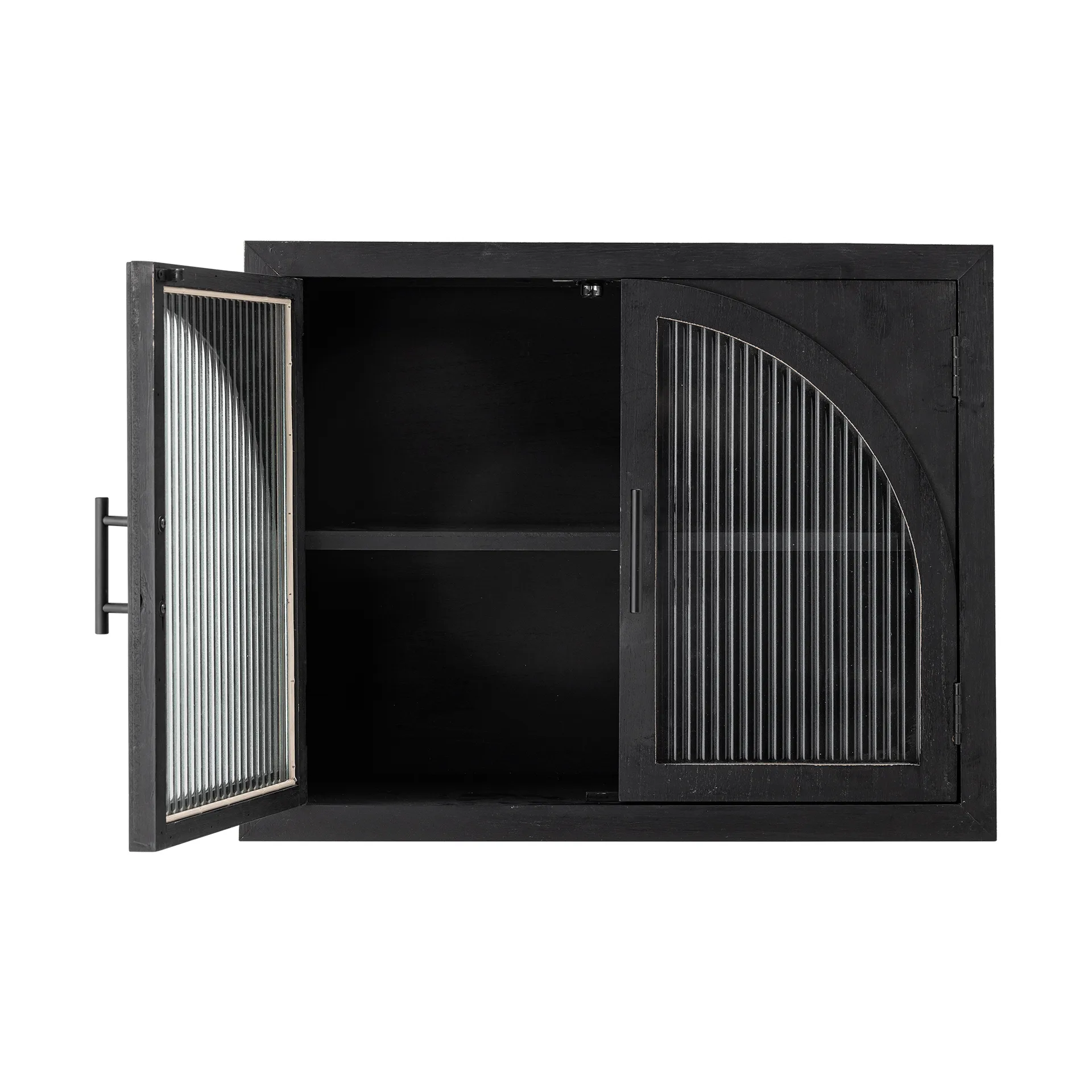 Armoire murale Lario 62x49x23 cm, Pin noir Bloomingville