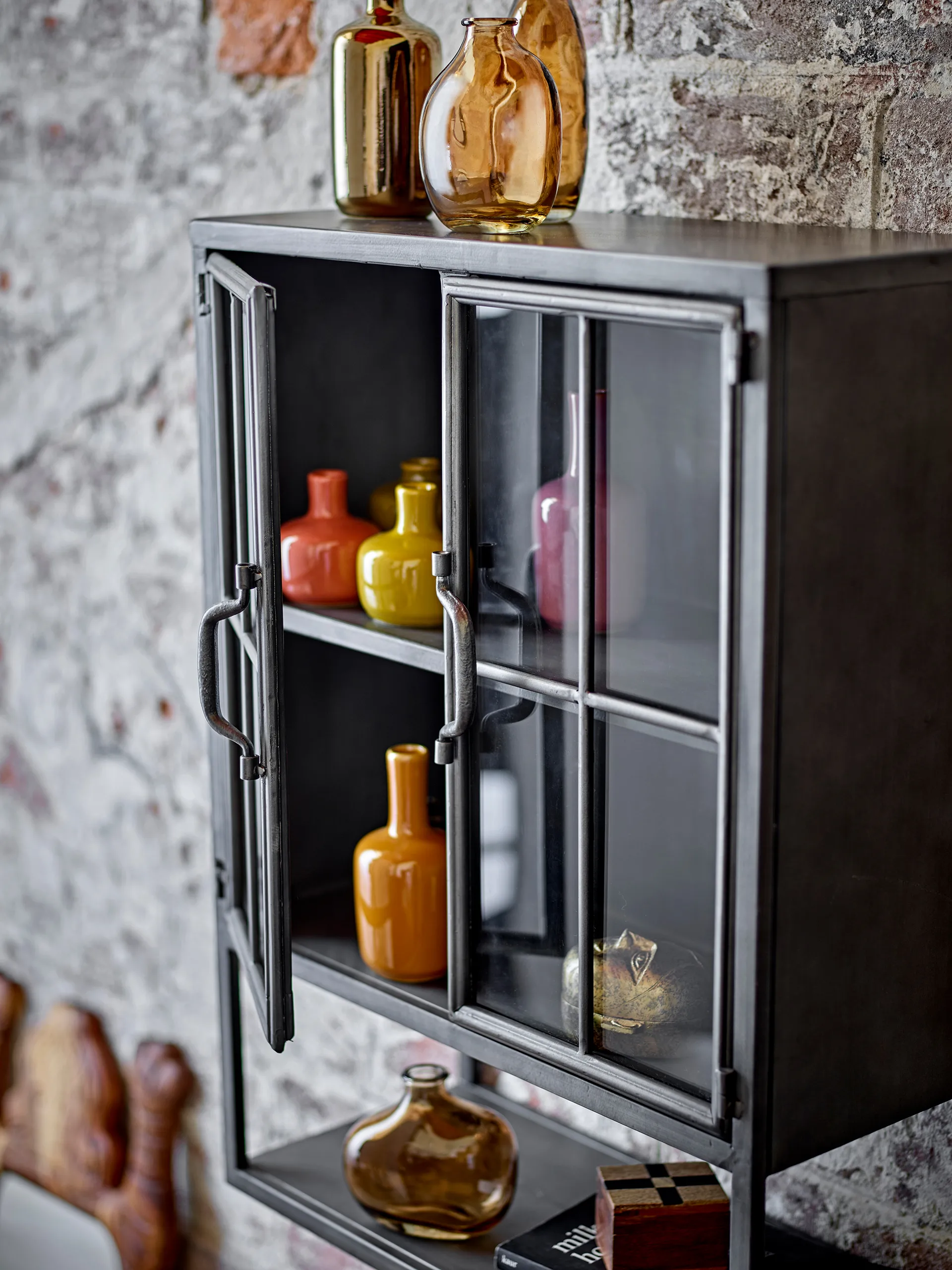 Armoire Sindre 46x21,5x61 cm, Black, metall Bloomingville