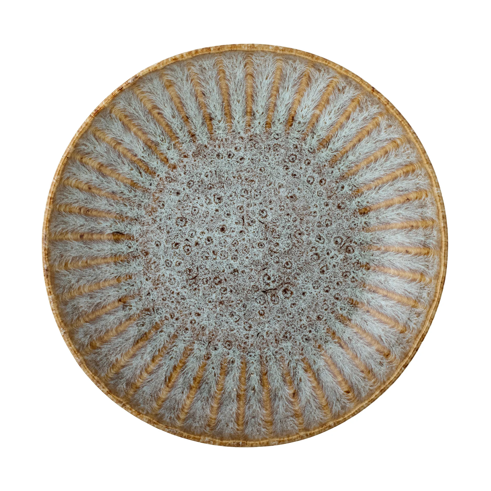 Assiette à pâtes Fleur Ø 22 cm, Nature Bloomingville