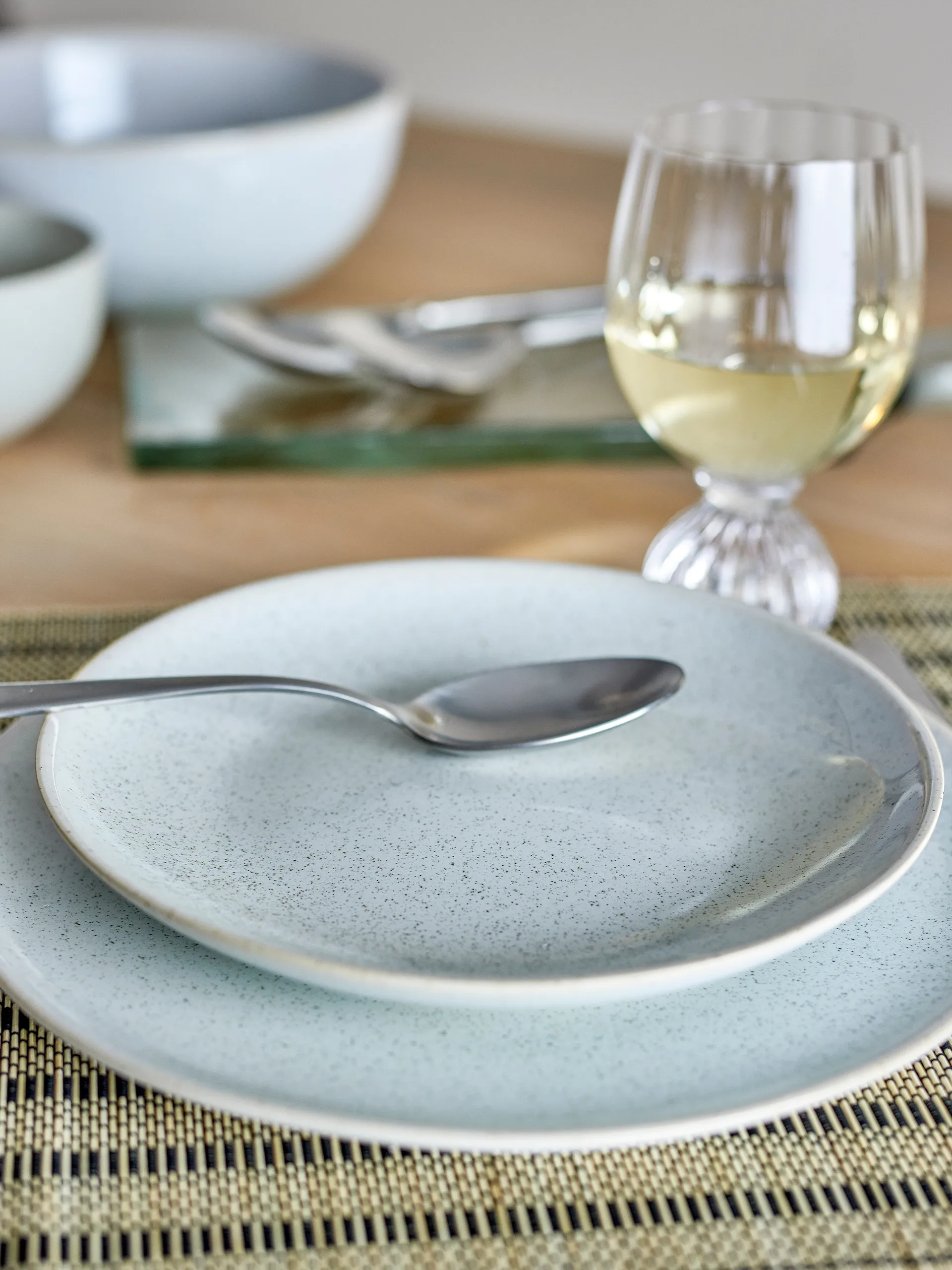 Assiette Addison Ø22 cm, Blanc Bloomingville