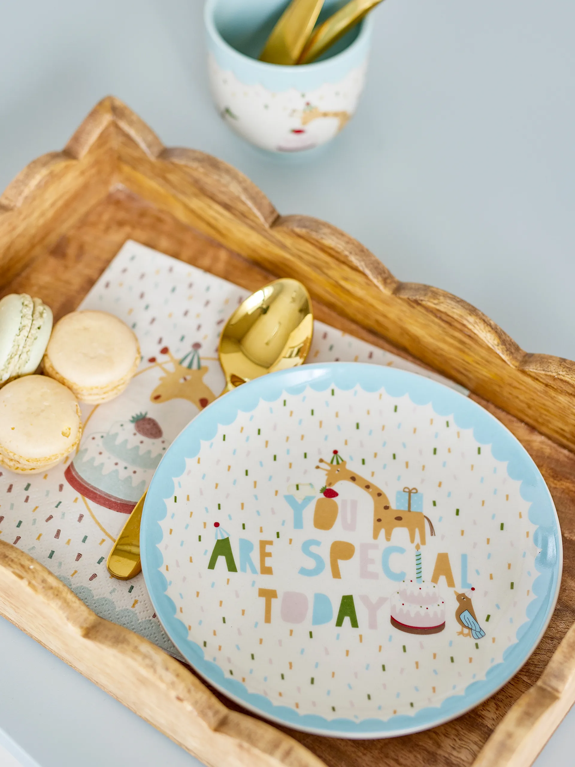 Assiette Celebrate Ø16 cm, Bleu Bloomingville