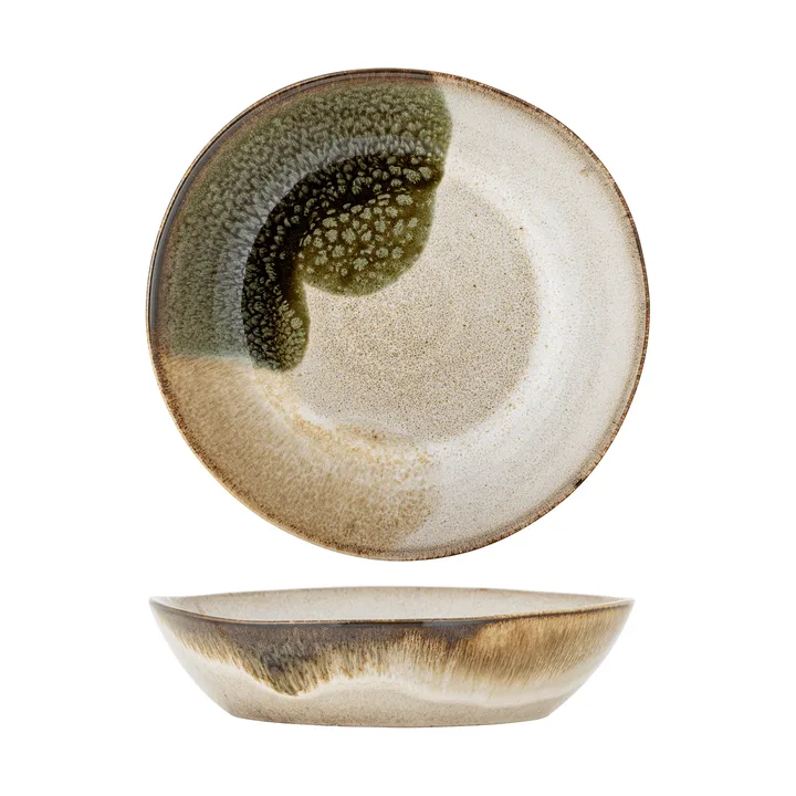 Assiette creuse Jules 22cm - Green - Bloomingville