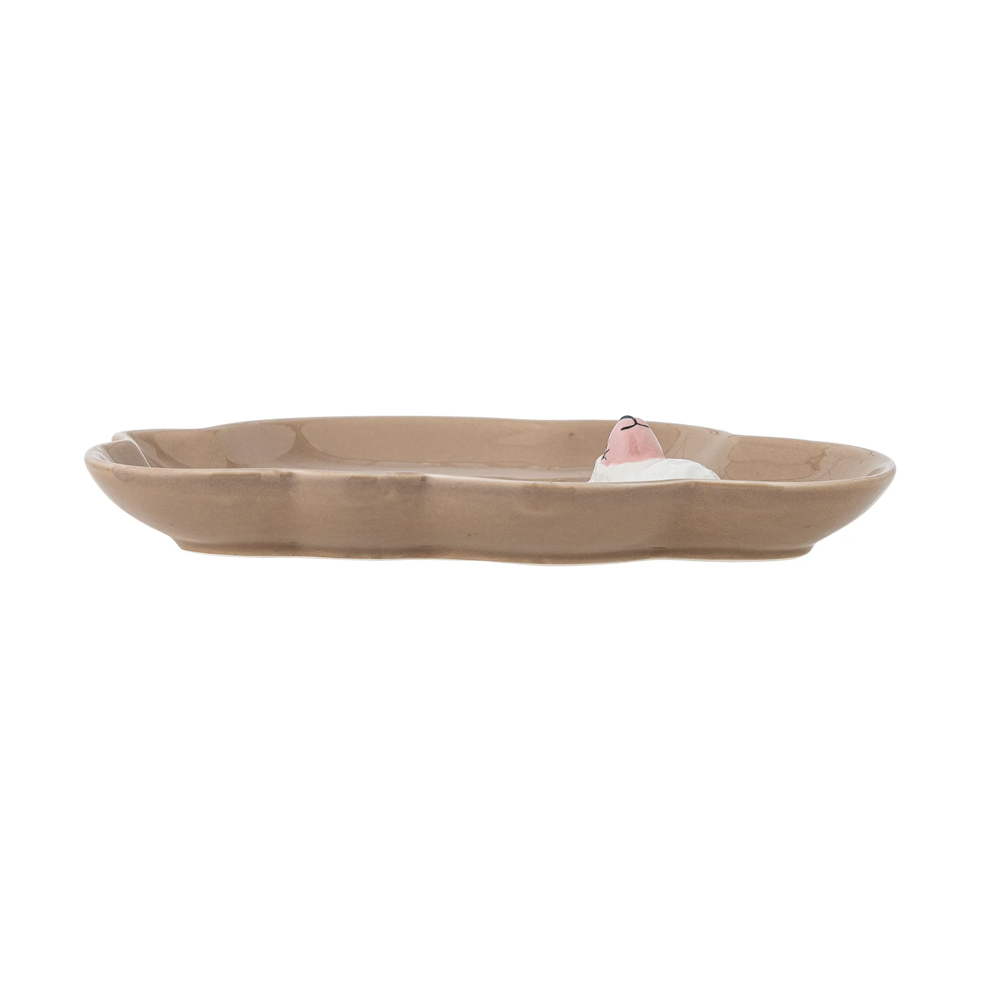 Assiette Dolly 14x20 cm, Marron Bloomingville