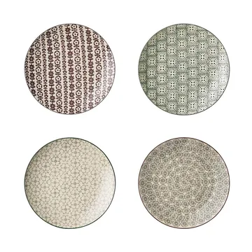 Assiette Karine 4 pièces Ø 20 cm - Bloomingville