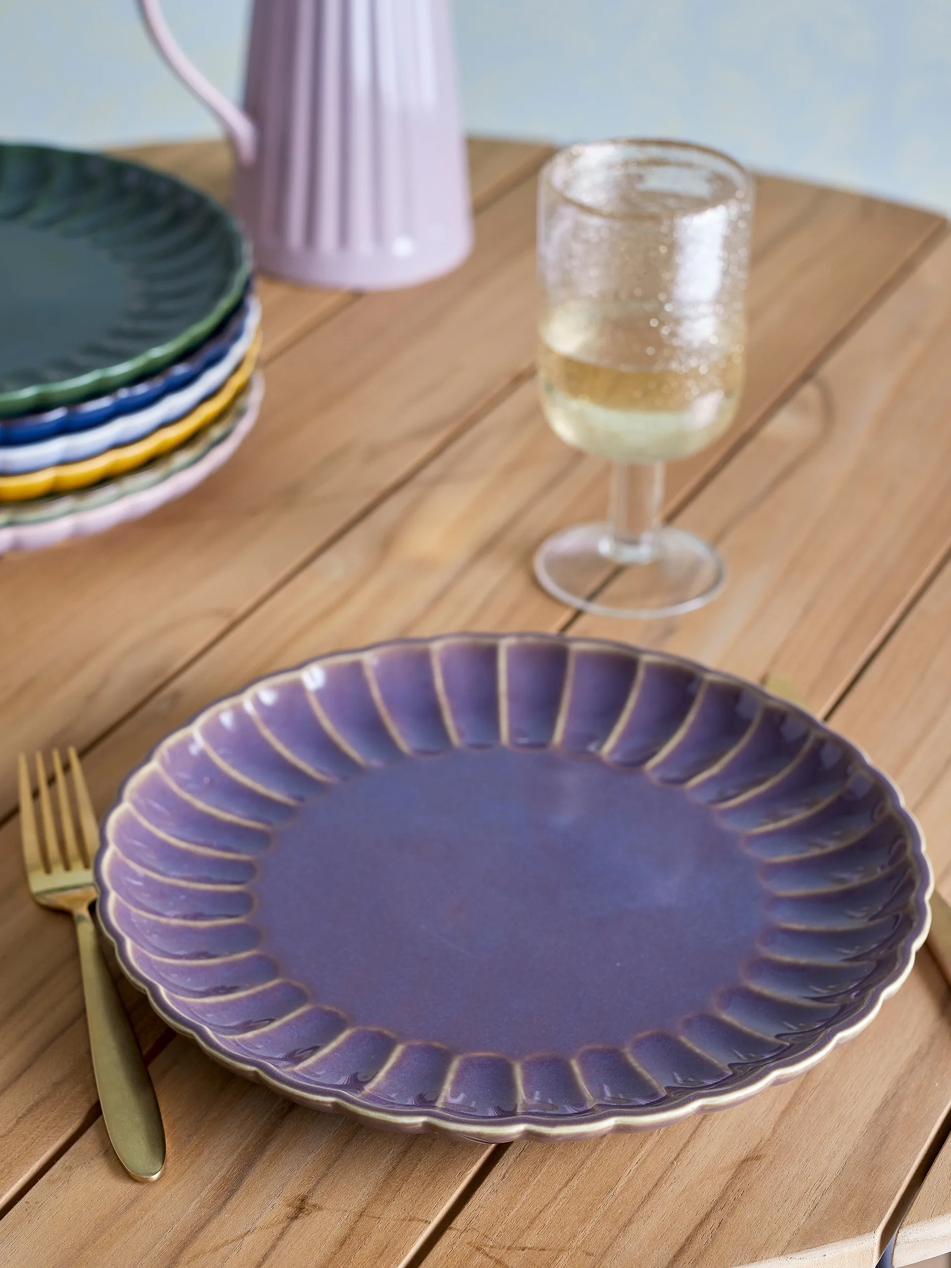 Assiette Latina Ø27 cm, Pourpre Bloomingville