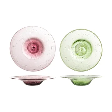 Assiette Sunil, lot de 2 - Vert - Bloomingville