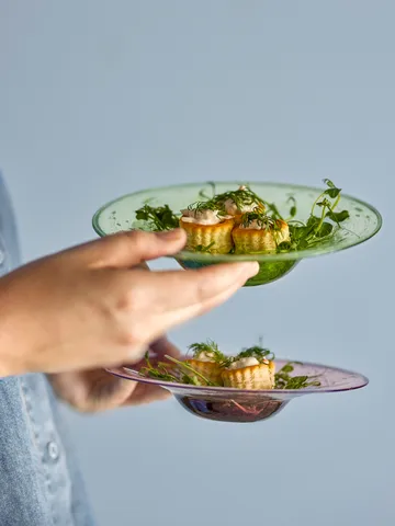 Assiette Sunil, lot de 2 - Vert - Bloomingville