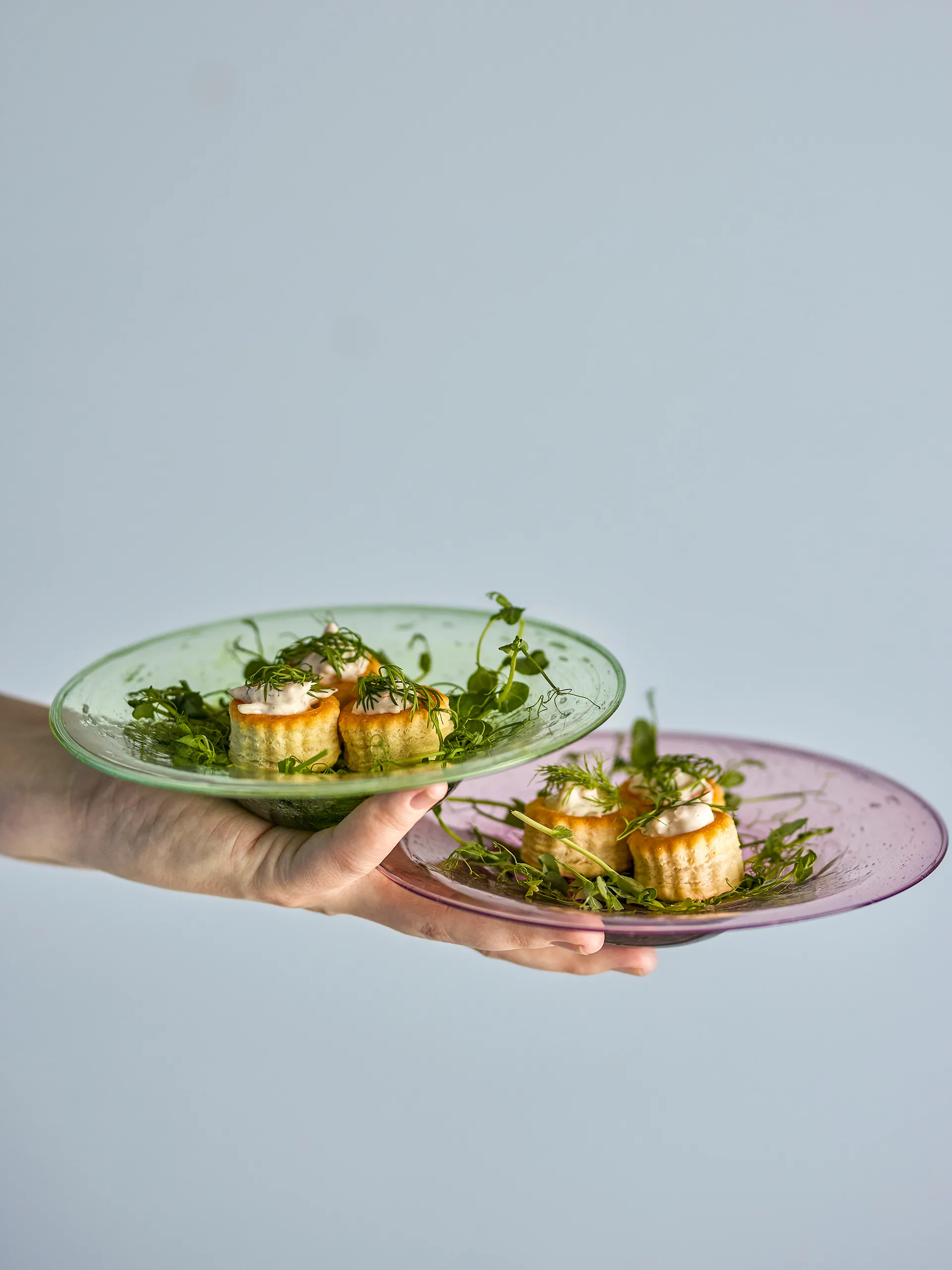 Assiette Sunil, lot de 2, Vert Bloomingville