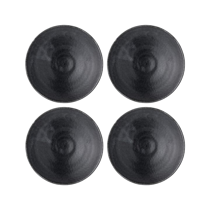 Assiette Yoko 16 cm Lot de 4 - Noir - Bloomingville