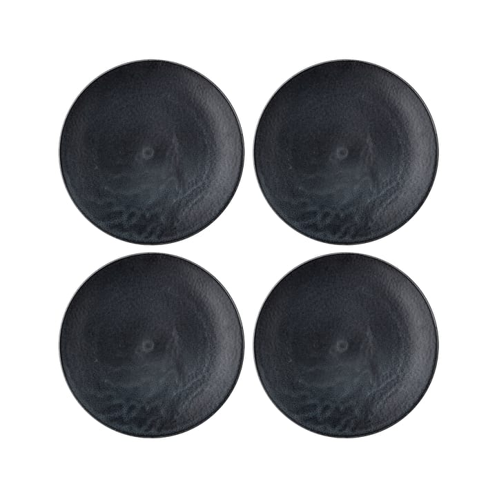 Assiette Yoko 27,5 cm Lot de 4 - Noir - Bloomingville