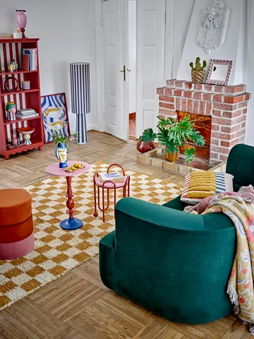 Autre table d’appoint Ø37,5 cm - Rouge - Bloomingville