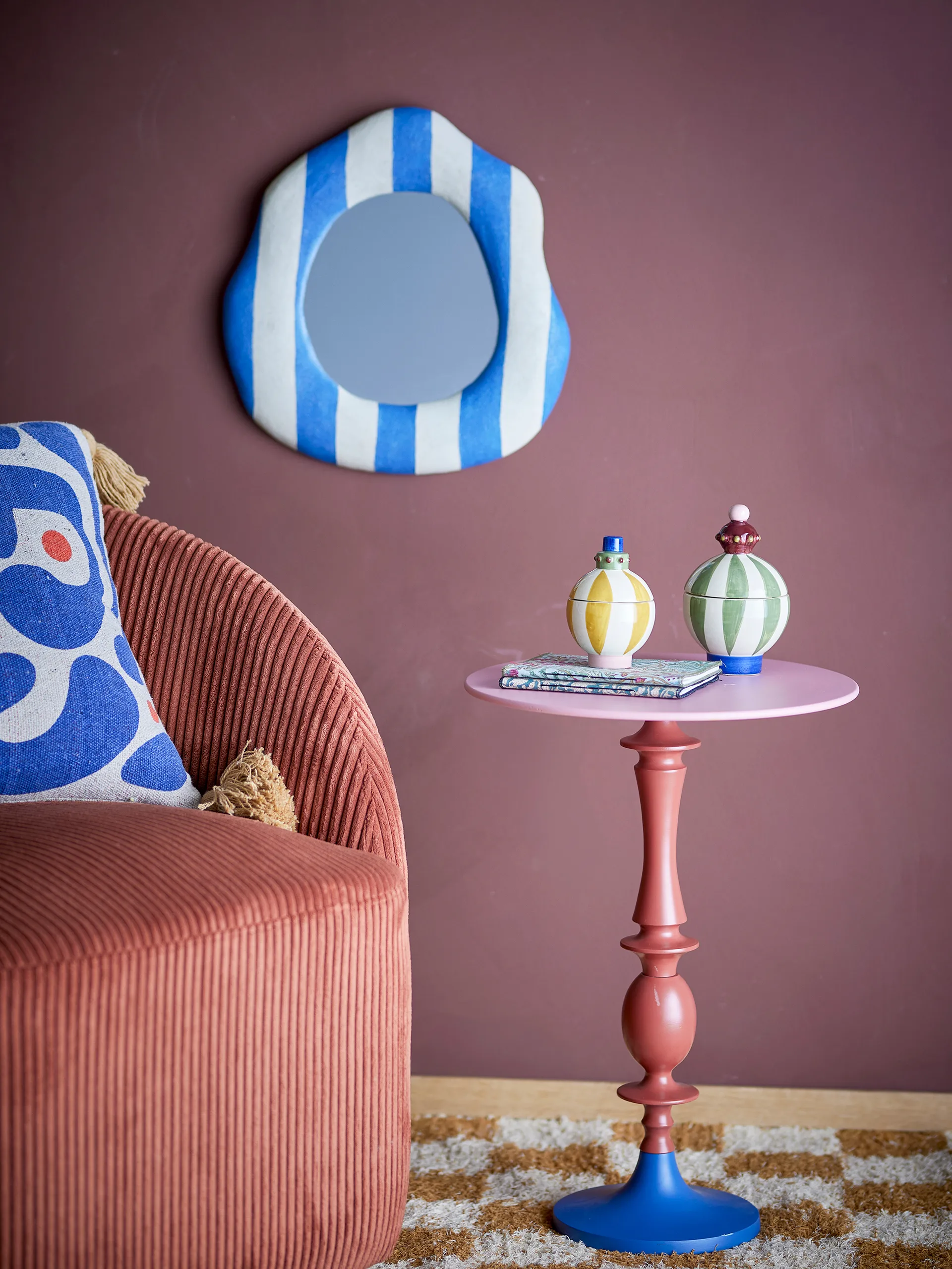 Autre table d’appoint Ø37,5 cm, Rouge Bloomingville