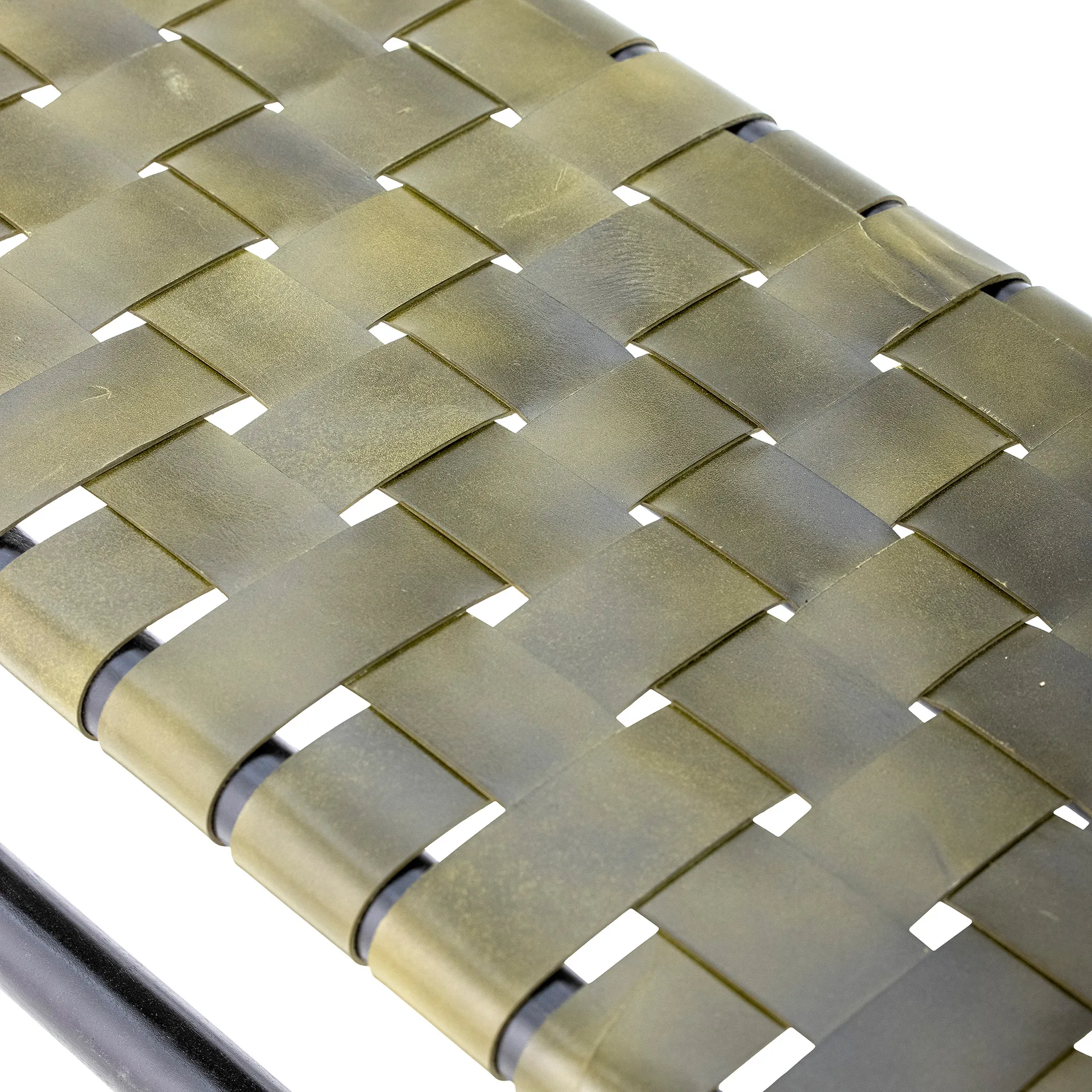 Banc Conner, Cuir noir-vert Bloomingville