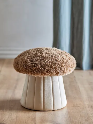Bertil pouf Ø37 cm - Éponge, brun - Bloomingville