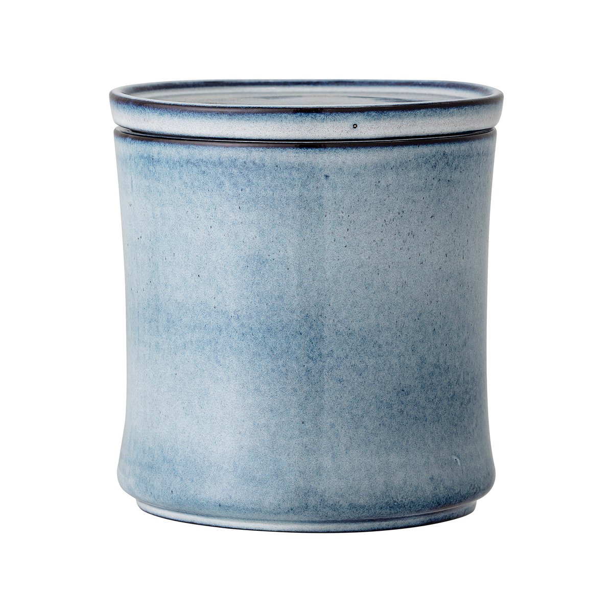 bloomingville bocal avec couvercle sandrine ø14,5 cm bleu