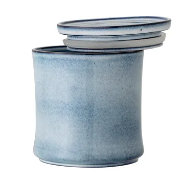 Bocal avec couvercle Sandrine Ø14,5 cm - Bleu - Bloomingville