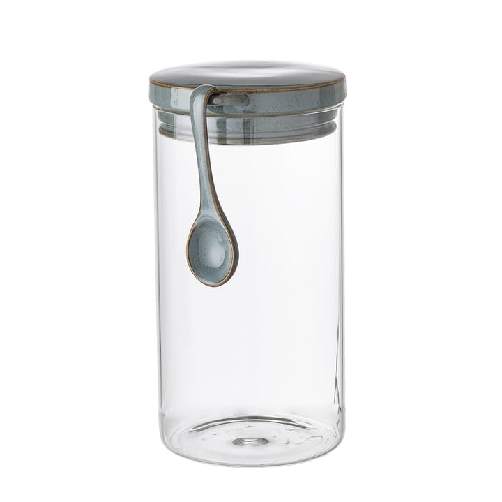Bocal en verre avec couvercle et cuillère Pixie - 22 cm - Bloomingville