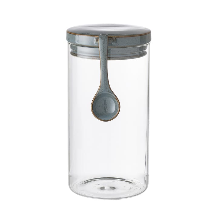 Bocal en verre avec couvercle et cuillère Pixie - 22 cm - Bloomingville