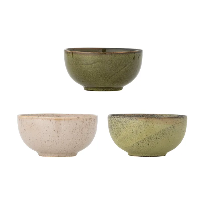 Bol Addison Ø16 cm 3 Pièces - Green - Bloomingville