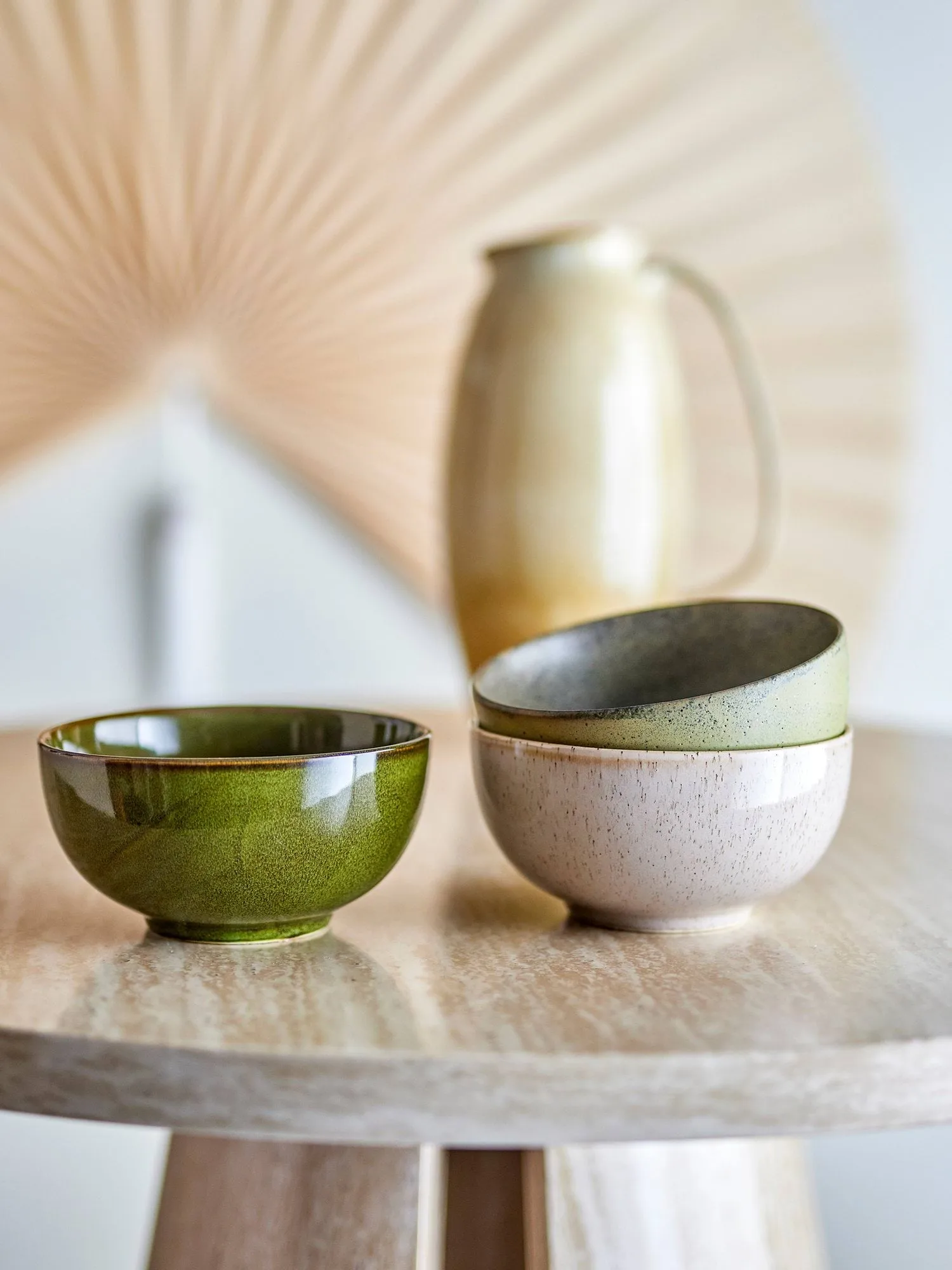 Bol Addison Ø16 cm 3 Pièces, Green Bloomingville