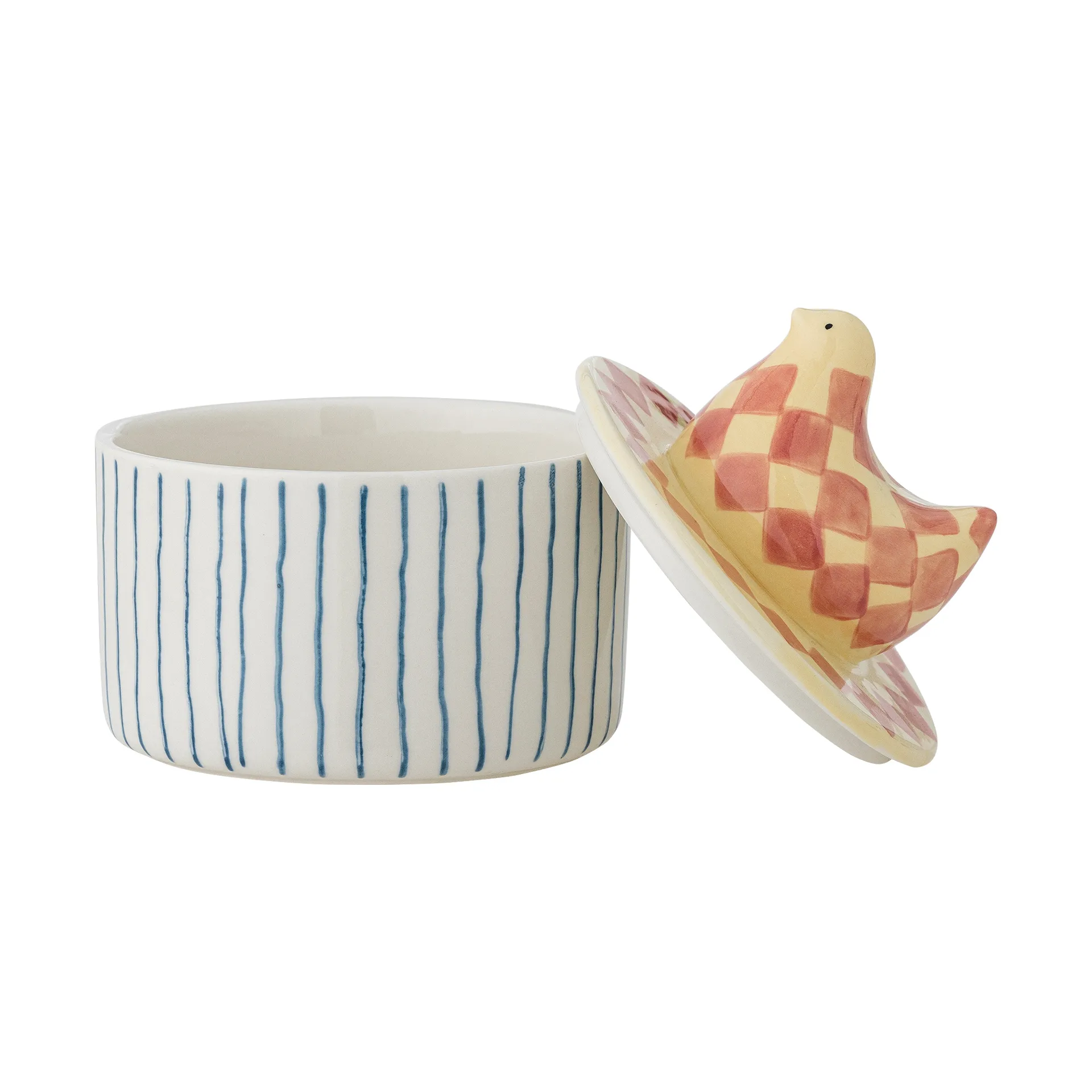 Bol Biona avec couvercle Ø11 cm, Rose Bloomingville