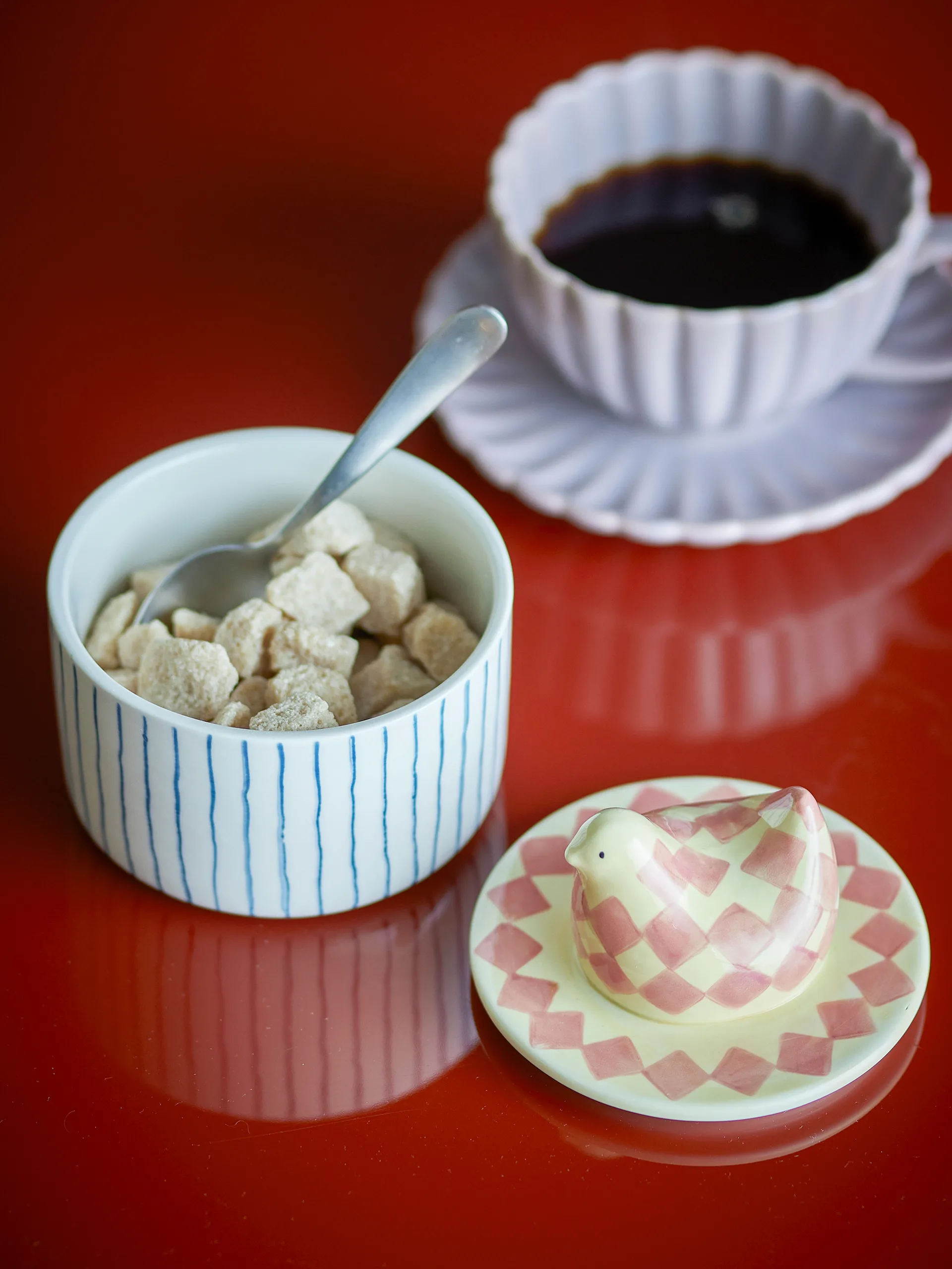 Bol Biona avec couvercle Ø11 cm, Rose Bloomingville