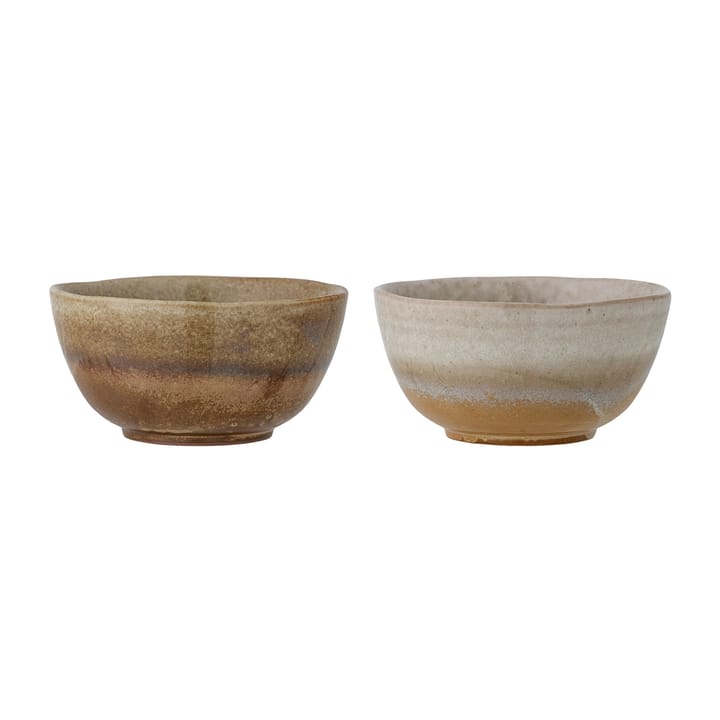 Bol Dahlia Ø15x7,5 cm 2 pièces, Marron Bloomingville