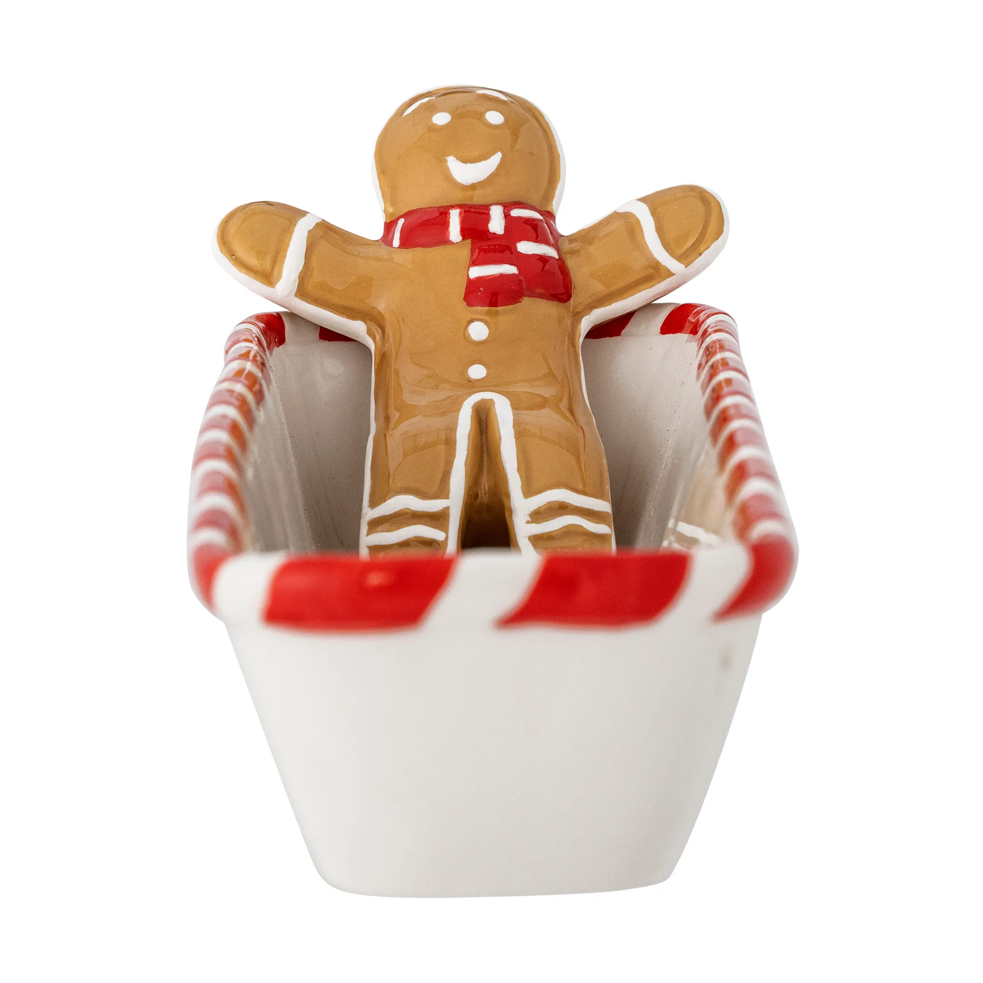 Bol de service Ginnie 36,5x12,5 cm, Blanc-brun Bloomingville