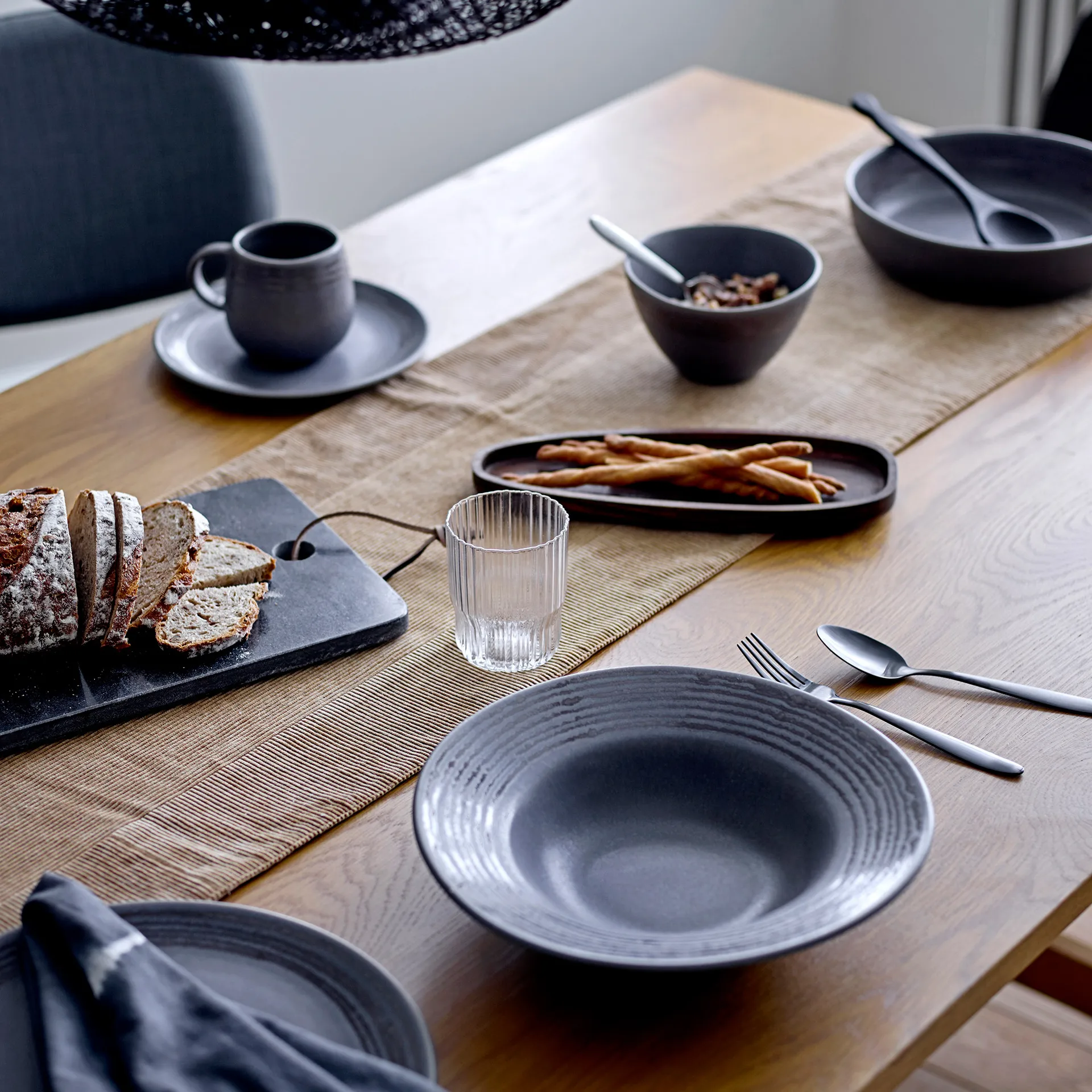 Bol de service Raben Ø25 cm, Gris Bloomingville