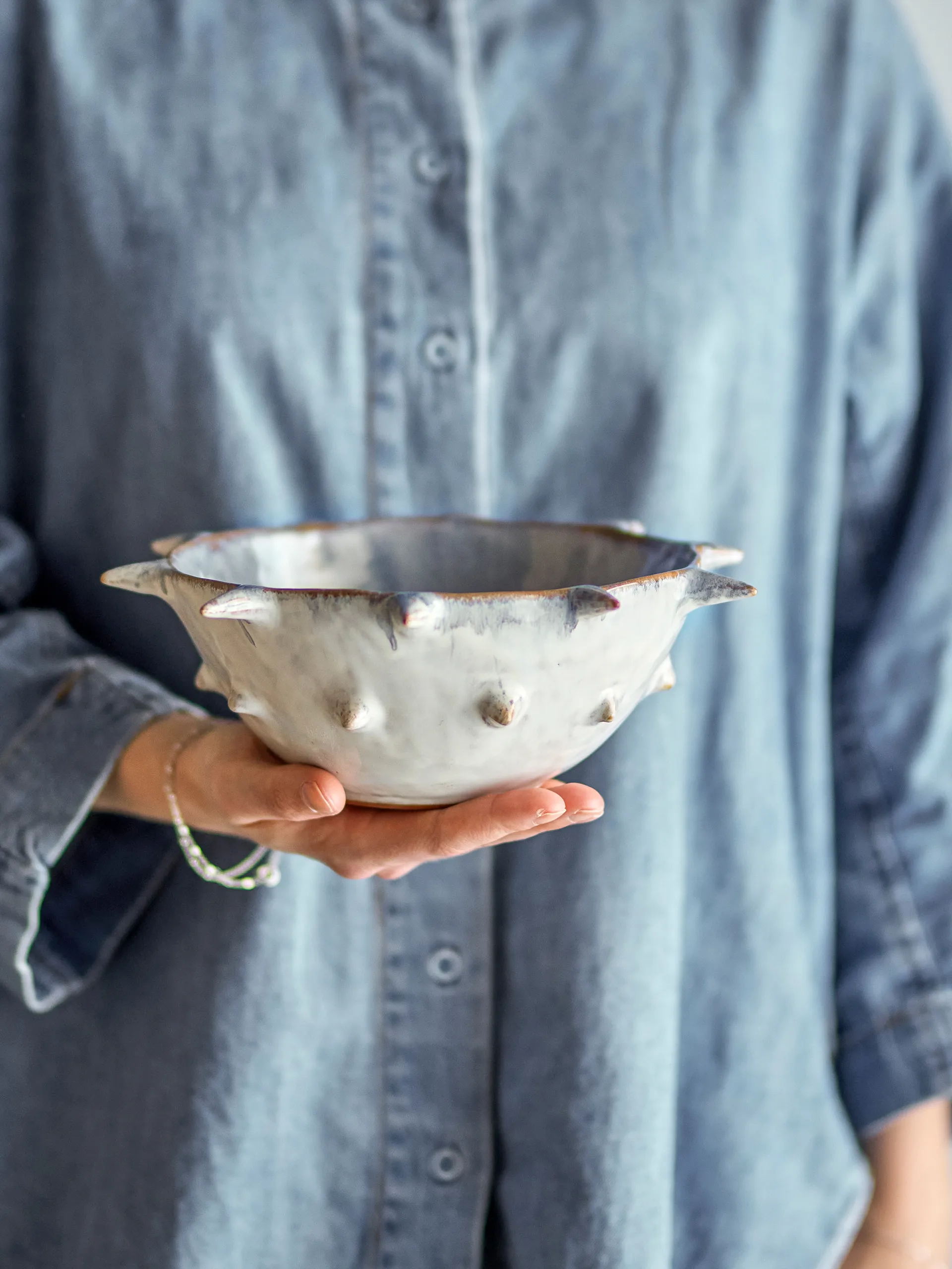 Bol Edie Ø22,5 cm, Bleu Bloomingville