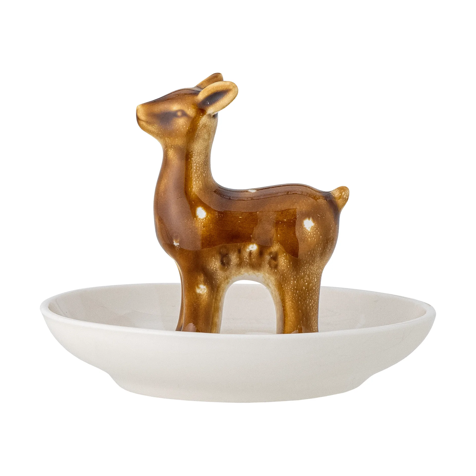 Bol Eli Ø11 cm, Blanc-laiton Bloomingville