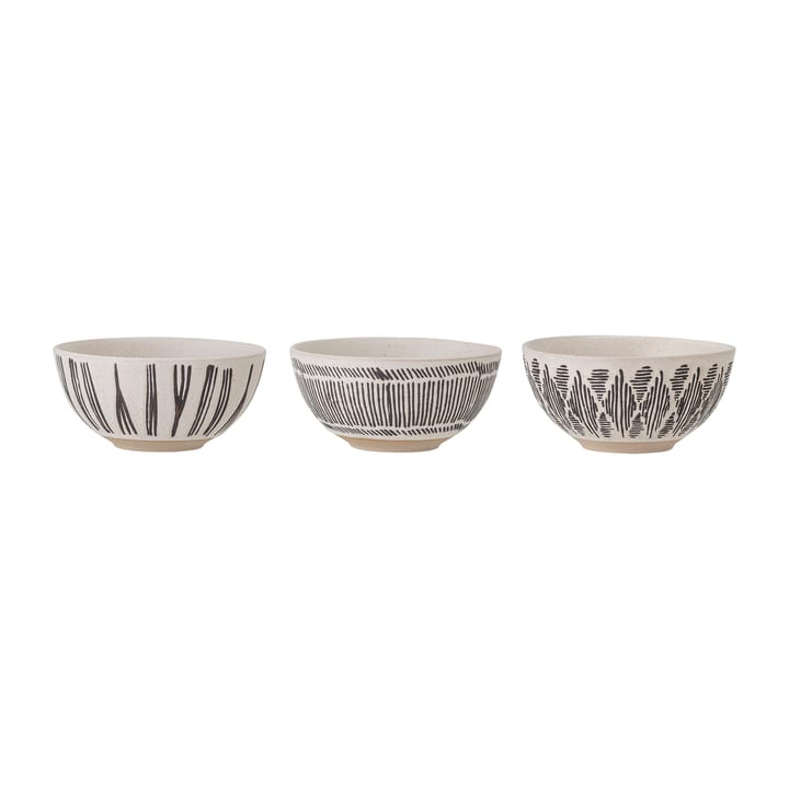 Bol Eliana Ø11,5 cm 3 Pièces - Noir - Bloomingville