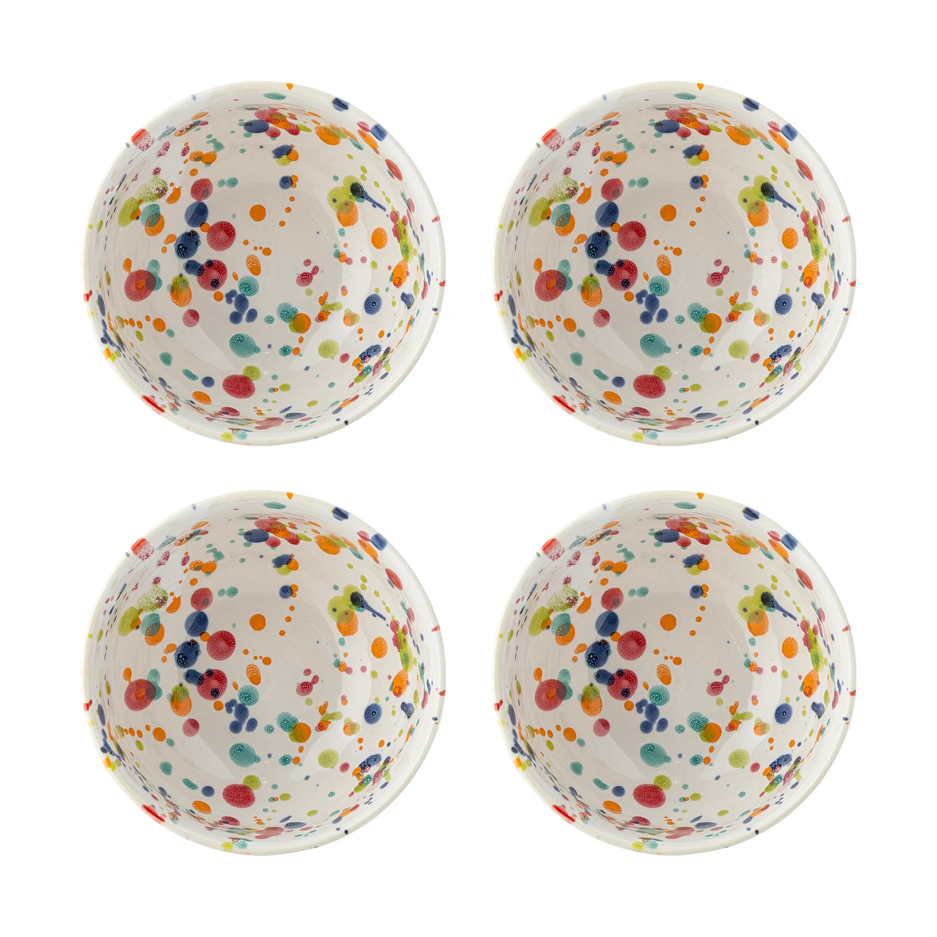 Bol Freckles Ø11,5 cm, lot de 4, Rouge Bloomingville