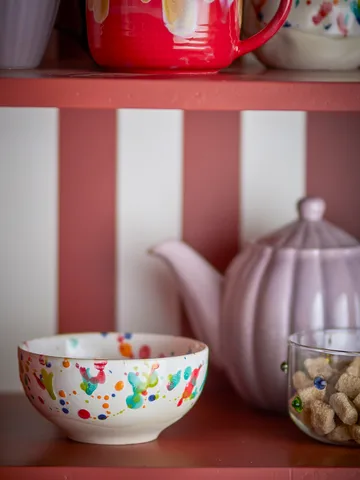 Bol Freckles Ø11,5 cm, lot de 4 - Rouge - Bloomingville