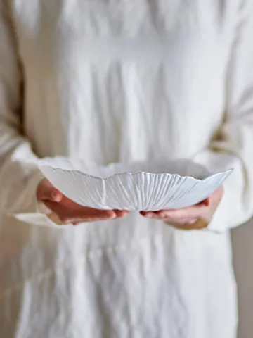 Bol Iani en verre Ø26 cm - Blanc - Bloomingville