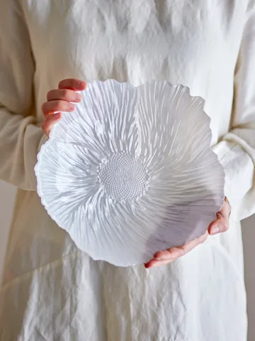 Bol Iani en verre Ø26 cm - Blanc - Bloomingville