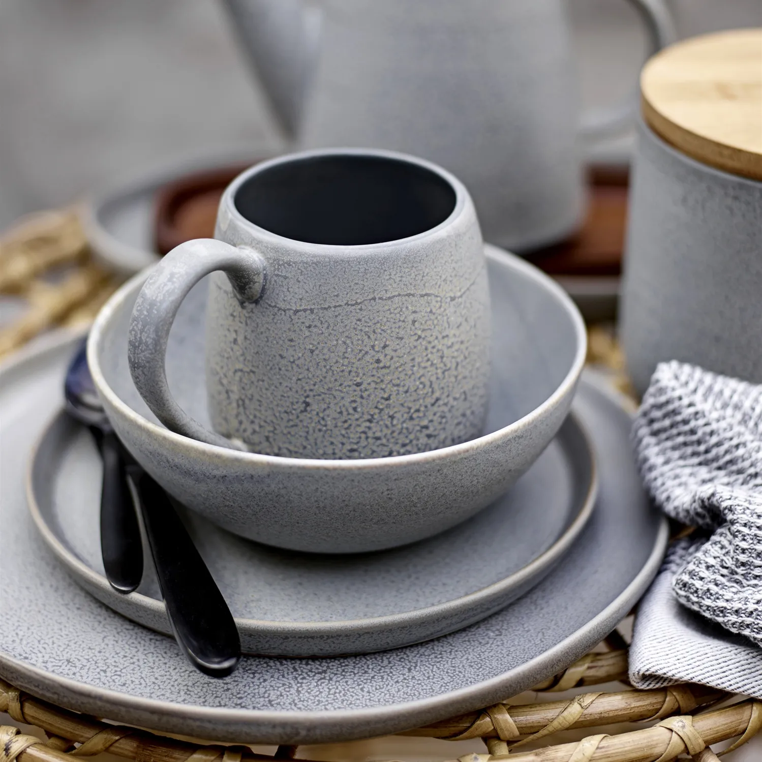 Bol Kendra Ø 17 cm, Gris Bloomingville