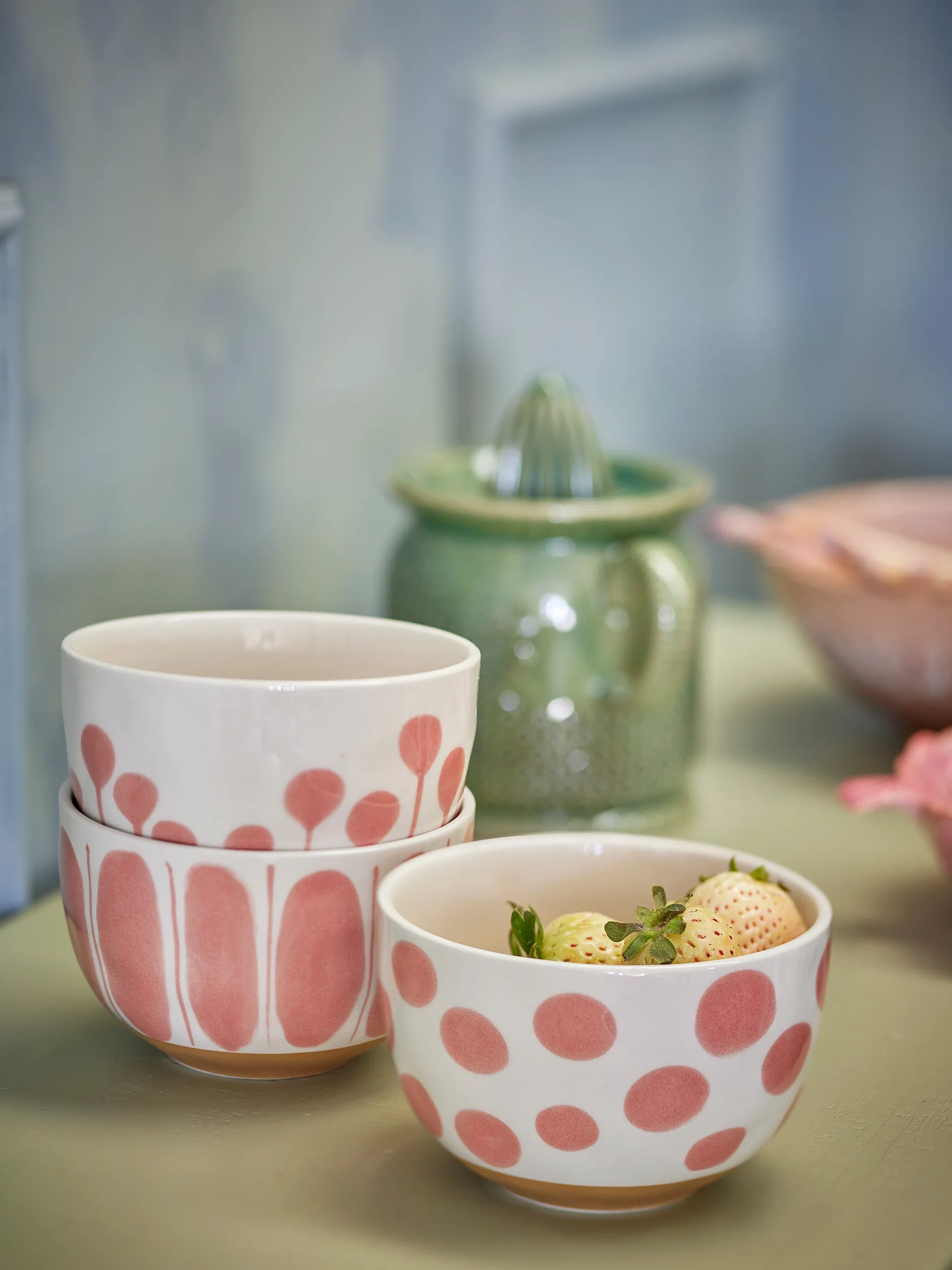 Bol Linora 58 cl Lot de 3, Rose Bloomingville