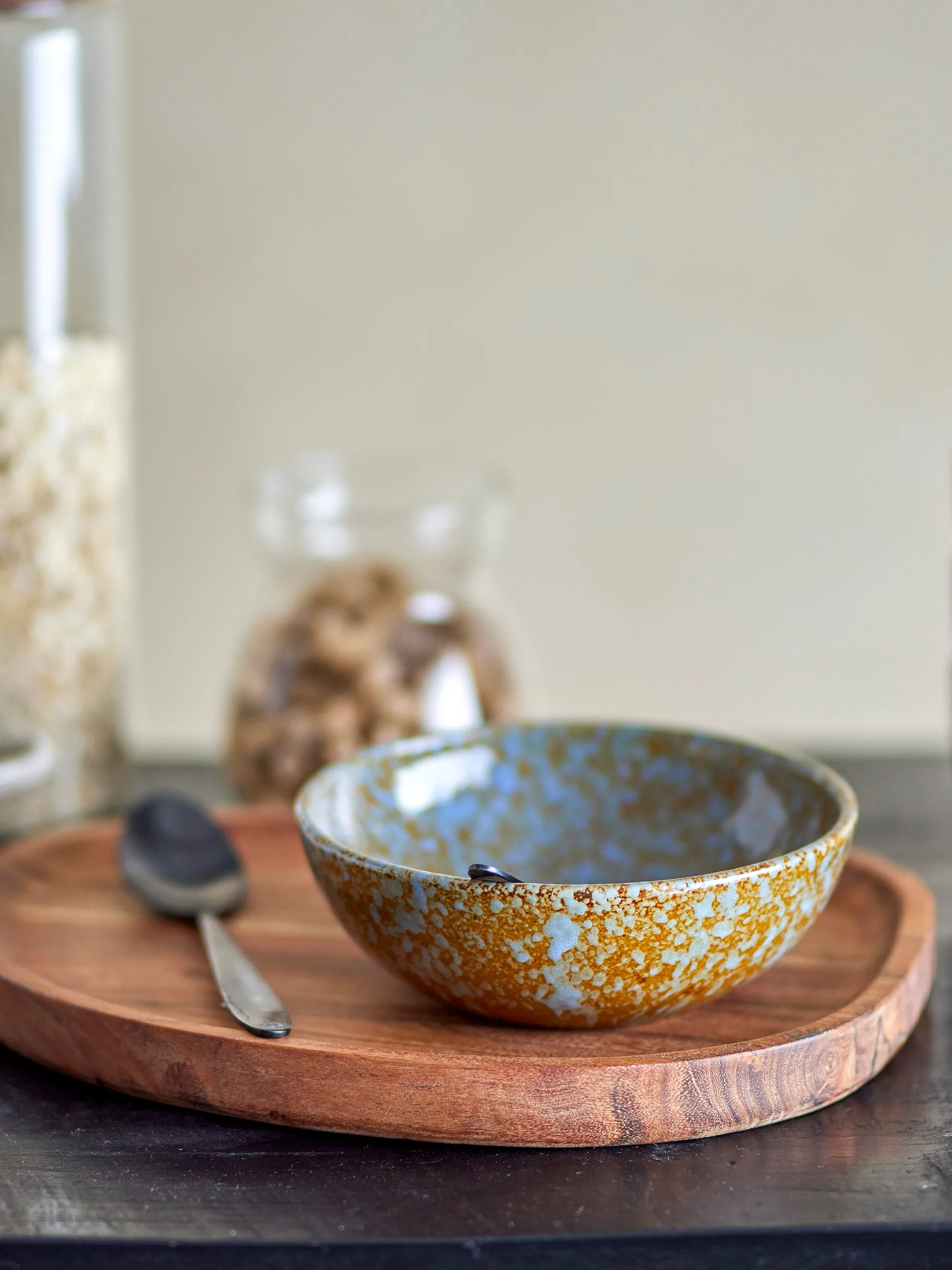 Bol Paula Ø16,5 cm, Brown-blue Bloomingville